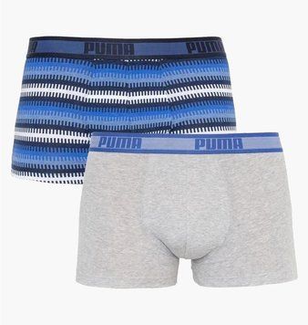 Труси-боксерки чоловічі Puma Worldhood Stripe Trunk 2P (501004001-010), L, WHS, < 10%, 1-2 дні