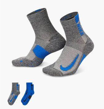 Носки Nike U Nk Mltplier Ankle 2Pr - 144 (SX7556-937), 34-38, WHS, 40% - 50%, 1-2 дня