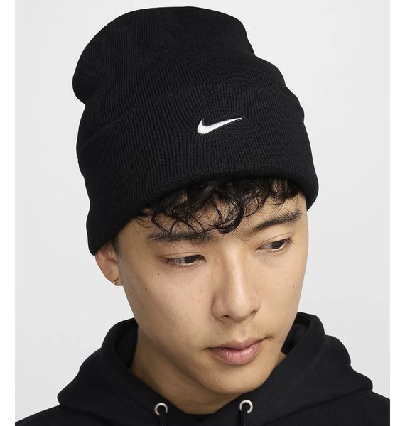 Шапка Nike Peak Swoosh Beanie (HF0187-010), One Size, WHS, 10% - 20%, 1-2 дня