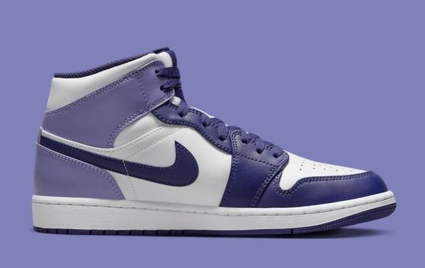 Кросівки чоловічі Jordan 1 Mid Sky J Purple White (DQ8426-515), 47.5, WHS, 10% - 20%, 1-2 дні