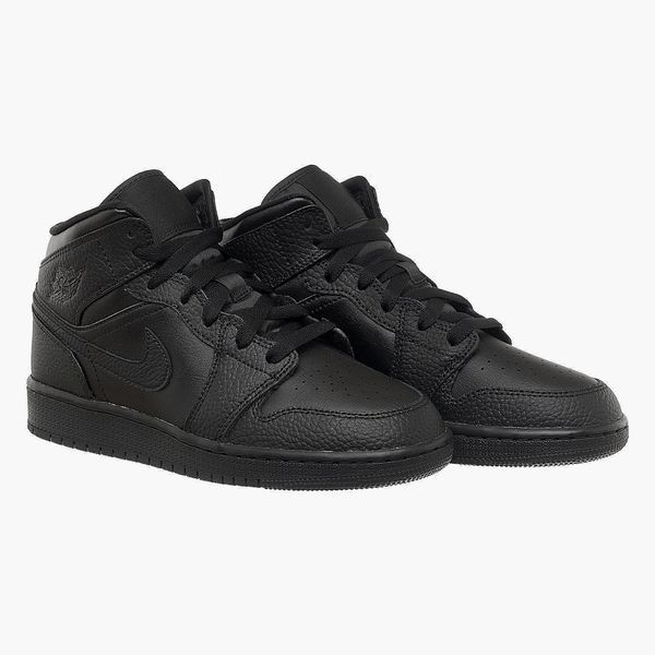 Кросівки жіночі Jordan 1 Mid (Gs) Black (554725-091), 37.5, OFC, 40% - 50%, 1-2 дні